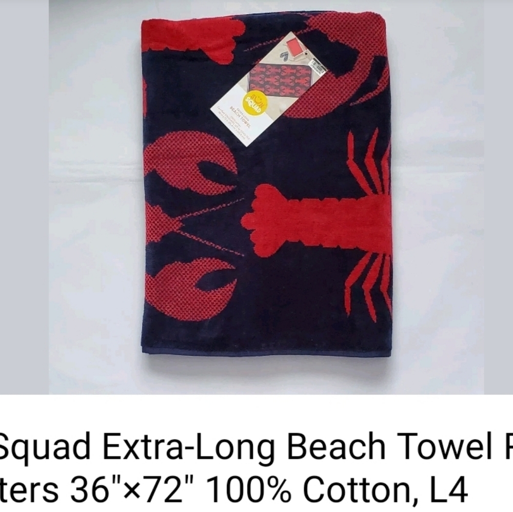 Sun Squad extra long beach towel 36 by 72 inches